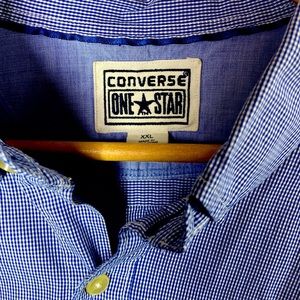 CONVERSE ONE*STAR MEN’S LONG SLEEVE BUTTON DOWN DRESS SHIRT SZ XXL